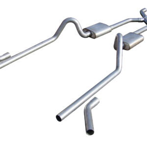 55-57 Chevy H-Bomb Crossmember Back Exhaust PYPSGC40S