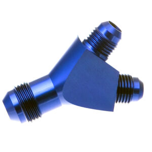 8an Single inlet to 8an Dual Outlet - Blue RHP930-08-08-1