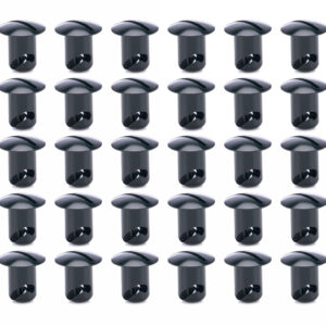 Oval Head Buttons .450 Long Black 50 Pack TIP8132-50