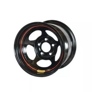 Wheel 15in x 10in 2in BS 5x5 Black Inertia BAS50L52