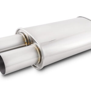 STREETPOWER Oval Muffler 3in Round Straight VIB1095