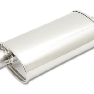 S/S Oval Muffler 2-1/4in In/ 2-1/4in Out VIB1105