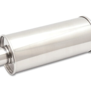 S/S Round Muffler 2.25in In 1.25 Out VIB1117