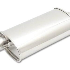 STREETPOWER Oval Muffler 3.50in Inlet/Outlet VIB1133