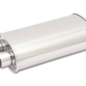 STREETPOWER Oval Muffler 3in Inlet x 3in Dual Out VIB1136