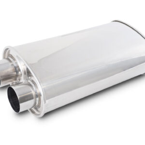 STREETPOWER Oval Muffler 2.50in Inlet/Outlet VIB1159