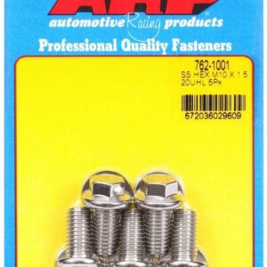 S/S Bolt Kit - 6pt. (5) 10mm x 1.5 x 20mm ARP762-1001