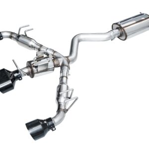23+ Corolla Exhaust Triple Outlet Black Tips AWE3015-53472