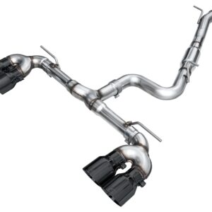 VW MK8 Golf R Exhaust Quad Black Tips AWE3020-43658