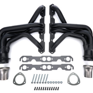 67-81 GM P/U SBC Header Black Standard Duty HED69233