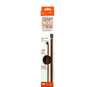 Zip Ties 12in Releasable Black / Orange 24pk GLTG12-BKOG-X24