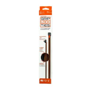 Zip Ties 12in Releasable Black / Orange 48pk GLTG12-BKOG-X48