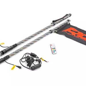 LED Light Whip 4ft Multi-Color Pair RCS93004