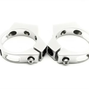 Billet Clamp 2.5 inch Silver 2 Pack VAPBC25SIL-2
