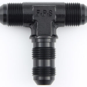 #12 Bulkhead Tee Fitting Black FRG483412-BL