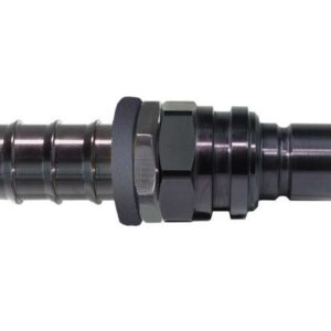 6AN Straight Push Lock Valved Quick Connect BLK JFT22506P