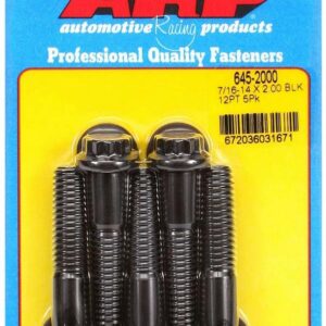 7/16-14 x 2.000 12pt Bolt Kit 5pk ARP645-2000