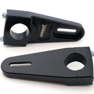 Wide Fuel Tank Mounts Black HD Pair MPD72500