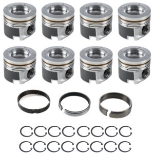 Duramax PowerPak Piston Set 4.075 Bore 6.6L LP5 MAH197987875