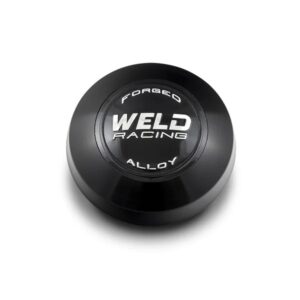 17X4.5 Lug Billet Cap W/O-Ring Black WELP613-5157B