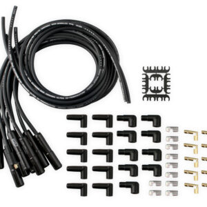 Univ Spark Plug Wire Set 180 Ceramic Boots Black ACL9000CK