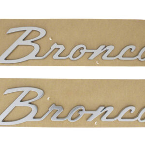 Bronco Script Emblem Kit -Silver FRDM1447-BSS