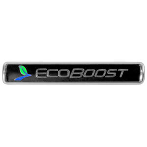 EcoBoost Emblems/Badges- Black and Silver-Pair FRDM1447-EBBLK