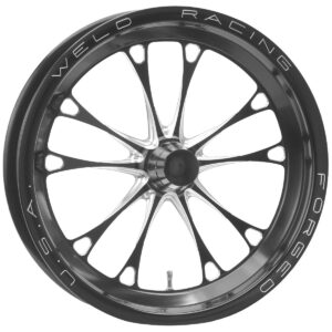 V-Series Frnt Drag Wheel Blk 15x3.5 Strange Mnt WEL784C-15001-B