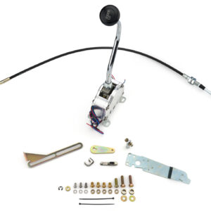 ES Shifter GM 4L60E Chro me 16in Mush Black Knob LOKES4L60EGMB