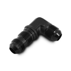 Bulkhead Fitting 4AN 90 Degree Black VIB10609