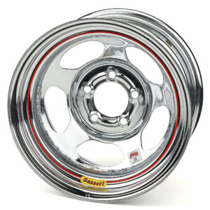 15X8 IMCA 5X4.75 3IN B/S Inertia Chrome BAS58AC3IC