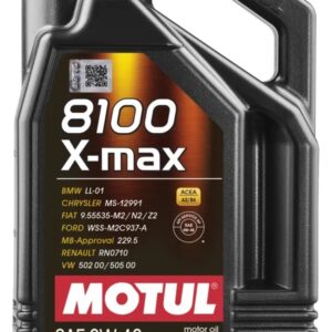 8100 X-Max 0W40 Oil 5 Liter Bottle MTL114864