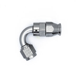 120Deg. 6AN Swivel PTFE Hose End Silver DWK6-02-0872
