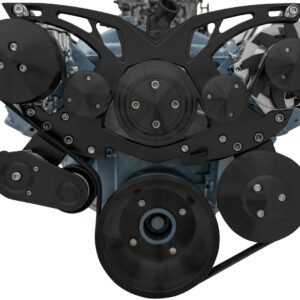 Pontiac V8 Style Track Serpentine Kit Blk Onyx MPP13135-07