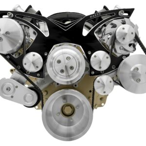 Oldsmobile Style Track Serpentine Kit Black MPP16030-08