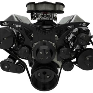 429-460 BBF Style Track Serpentine Kit W/ AC Blk MPP30275-08