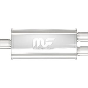 Stainless Muffler 2.5in Inlet/Dual 2.5in Out MAG12158