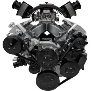 Chevy LS1-LS7 Pro-Track Serpentine Kit Black MPP20035-08