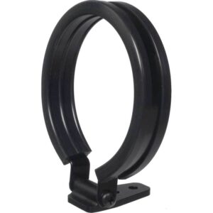 3-3/8in Gauge Pedestal Bracket Black SPHA-212