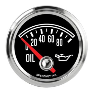2-1/16in Classic Oil Pressure Gauge 0-100psi SPHL2-OP6-CJ