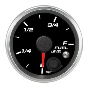 2-1/16in Fuel Lvl Gauge Programmable Black Face SPHR2-FL1-REV