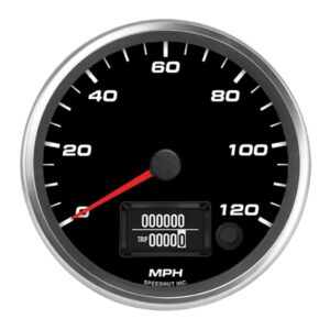 4-1/2in GPS Speedo 120 mph Black Face SPHR45-S1-REV