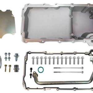 Cast Oil Pan GM LS Rear Sump Swap Kit MOR20107
