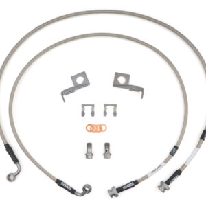 Brake Lines Front +6IN Stainless Pair SHU50604