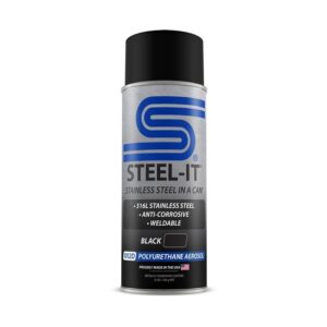 Black Polyurethane 12OZ Spray Can STLFGAE1012D